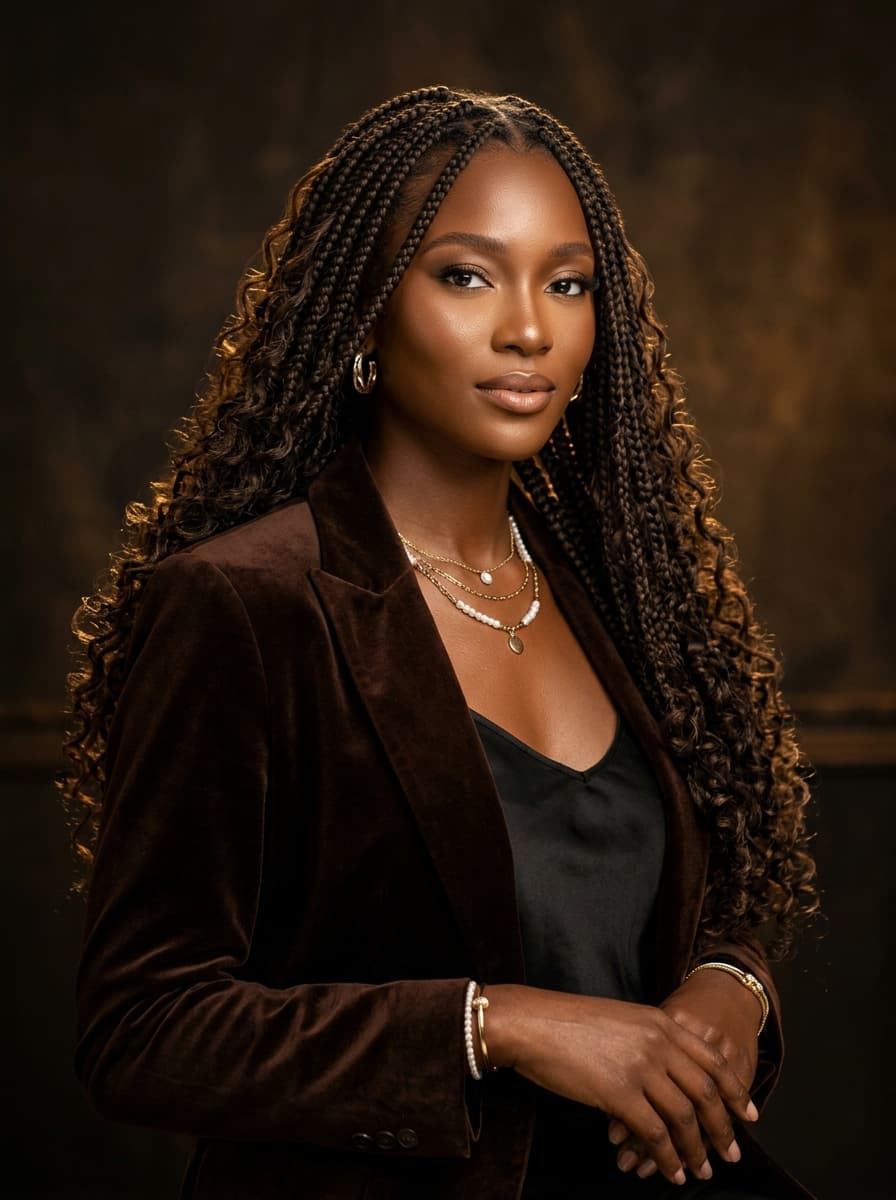 Goddess Knotless Braids